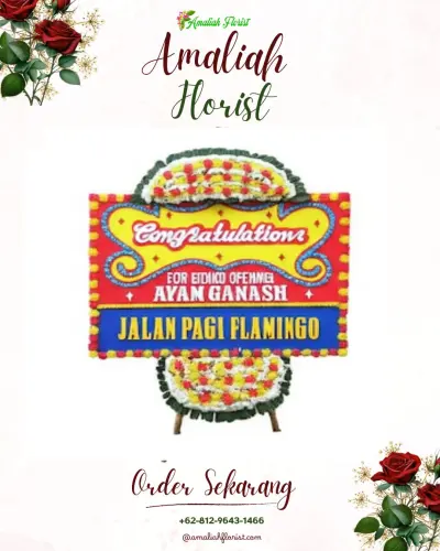 Bunga Papan Congratulation di Tanjungkulon